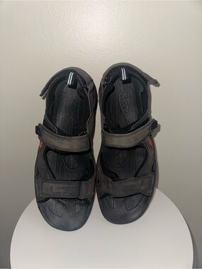 Keen Black and Dark Gray Strappy Men's Sandals
